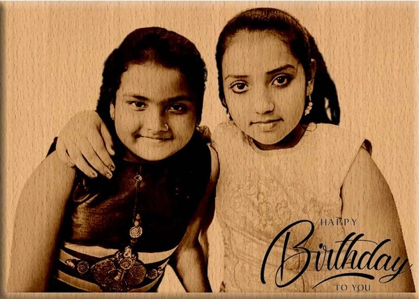 DVMARTÂ® Gift for friends Personalised| Wooden engraved Gift For Your Best Friend - 6x4 Inch