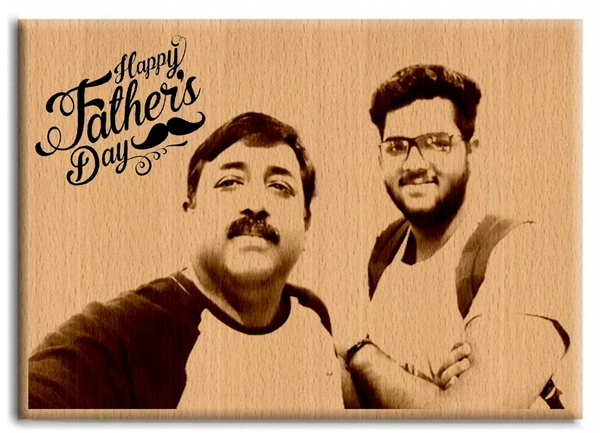 DVMARTÂ® Wooden Father's Day Photo Frame Unique Personalised Gift For Your Dad | Best Father's Day Gift - 6x4 Inch
