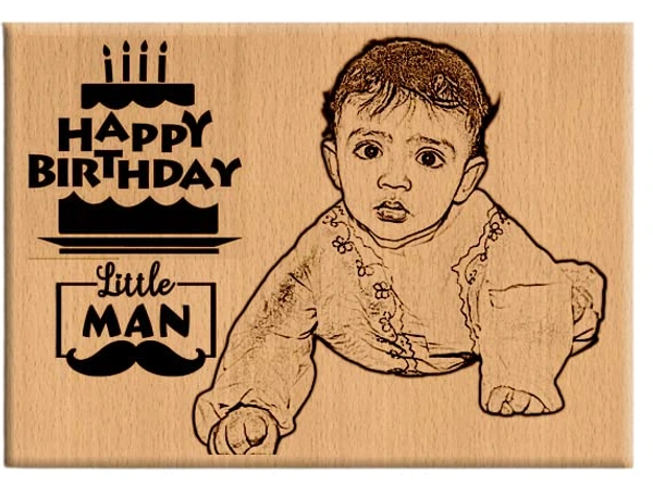 DVTECH DVMART® Wooden Teacher's Day Photo Frame Unique Personalised Gift For Your Teacher - 8x6 Size, beige