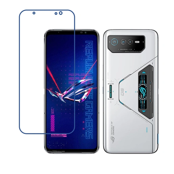 DVTECHÂ® 9H Crystal Clear Screen Protector for  Asus ROG Phone 6 (Not a Tempered glass)