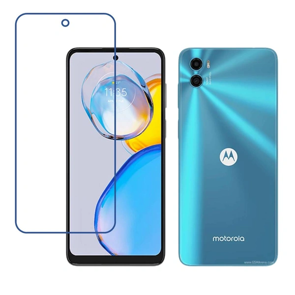 DVTECH® 9H Crystal Clear unbreakable Front Screen Protector for Motorola Moto E32 (India) (Not a Tempered glass)