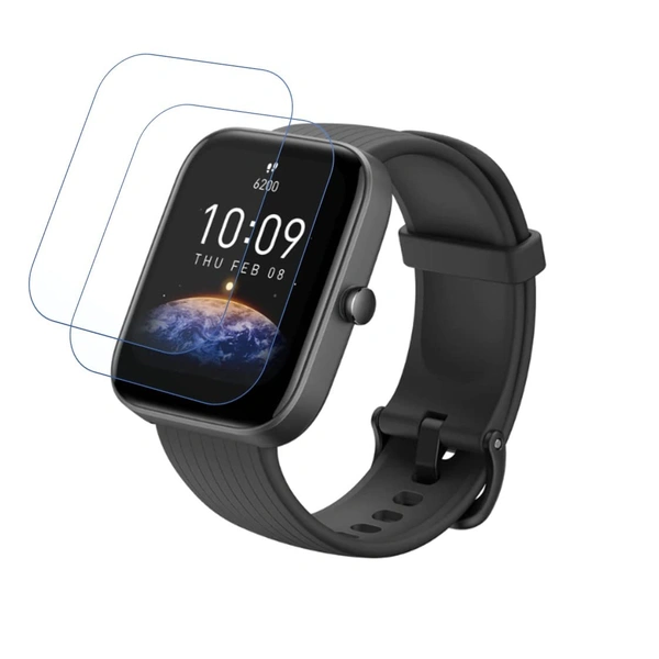 Amazfit DVTECH® Amazfit BIP 3 Pro Screen Protector  (Pack of 02) - TPU Flexible