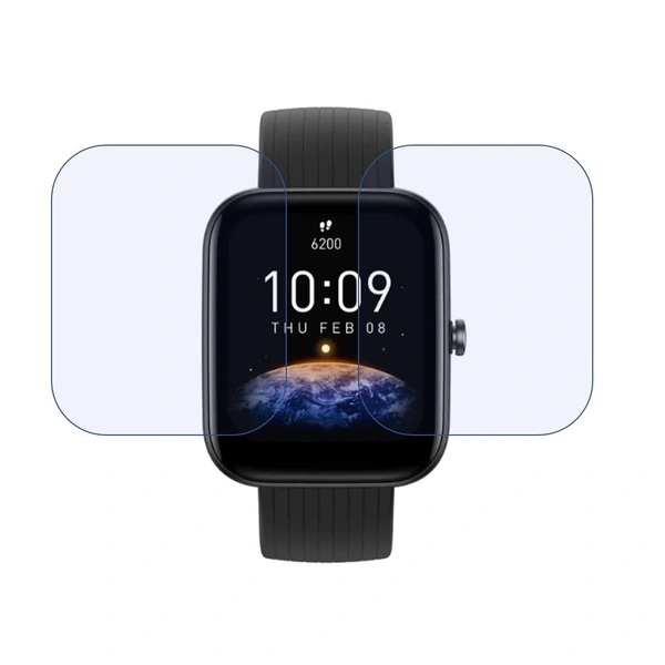 Amazfit DVTECH® Amazfit BIP 3 Screen Protector  (Pack of 02) - TPU Flexible