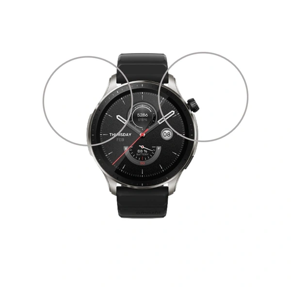 Amazfit DVTECH® Amazfit GTR 4 Screen Protector  (Pack of 02) - TPU Flexible