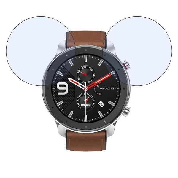 Amazfit DVTECH® Amazfit GTR Aluminium Alloy (47mm) Screen Protector  (Pack of 02) - TPU Flexible