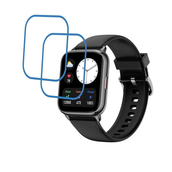 Amazfit DVTECH® Amazfit Pop 2 Screen Protector  (Pack of 02) - TPU Flexible