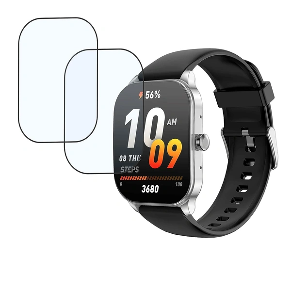 Amazfit DVTECH® Amazfit Pop 3S Screen Protector  (Pack of 02) - TPU Flexible