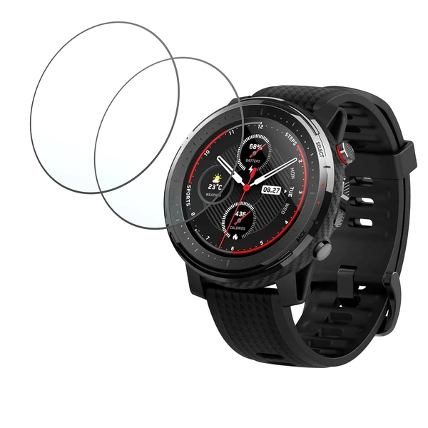 Amazfit DVTECH® Amazfit Stratos 3 Screen Protector  (Pack of 02) - TPU Flexible