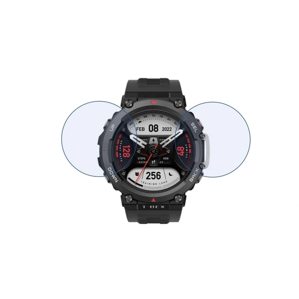 Amazfit DVTECH® Amazfit T-Rex 2 Screen Protector  (Pack of 02) - TPU Flexible