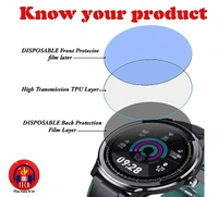 Apple DVTECH® Apple Watch Series 3 (GPS 38mm) Screen Protector  (Pack of 02) - TPU Flexible
