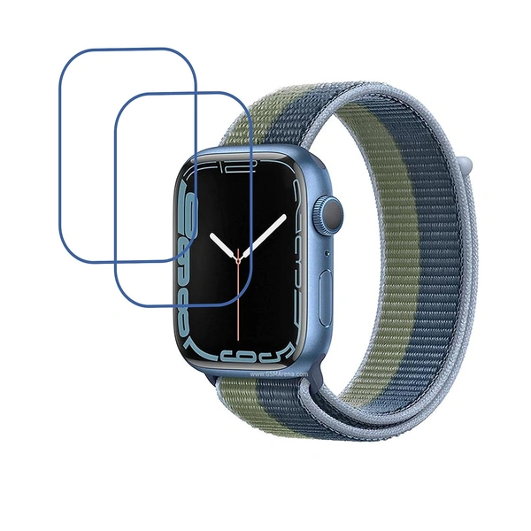 Apple DVTECH® Apple Watch Series 7 Aluminum Screen Protector  (Pack of 02) - TPU Flexible