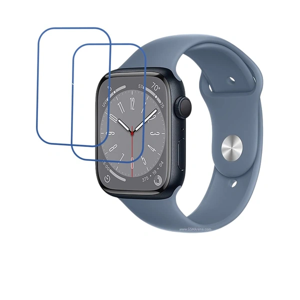 Apple DVTECH® Apple Watch Series 8 Alminium Screen Protector  (Pack of 02) - TPU Flexible