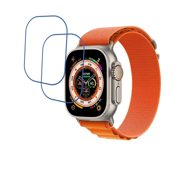 Apple DVTECH® Apple Watch Ultra Screen Protector  (Pack of 02) - TPU Flexible
