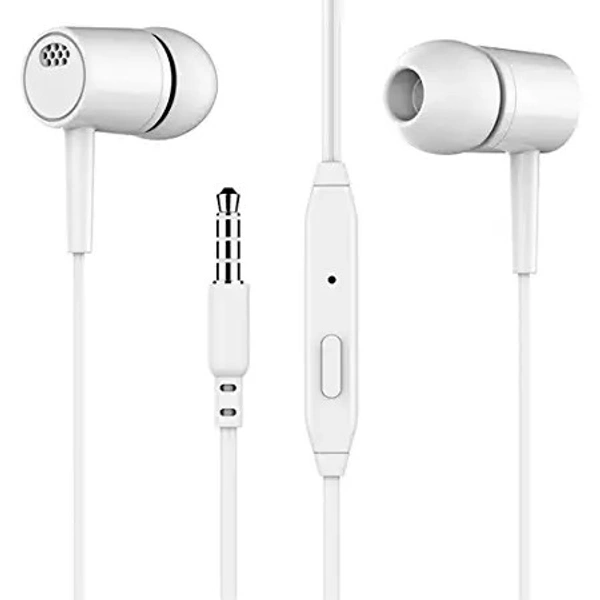 DVTECHÂ® Earphones with Microphones clear sound Noise Isolating In Ear  Headphones, Stereo Ear Lead for Cell phones , Smartphones, Laptop,Tablet (White)