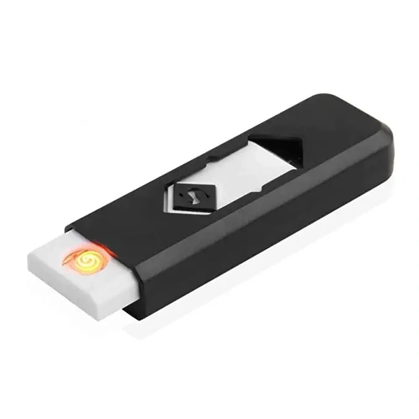 DVTECHÂ® Electric USB Lighter Windproof Rechargeable Cigarette Lighter (Black)