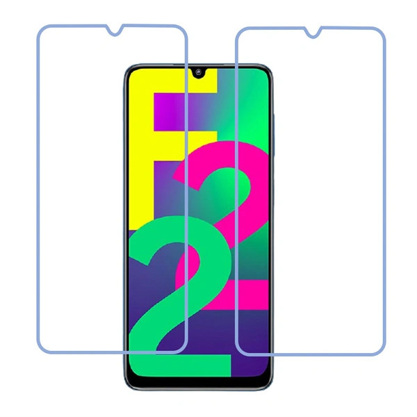 DVTECH® (Pack of 02) 9H Protective Ultra Clear Unbreakable Screen Protector for Samsung Galaxy F22 (Not a Tempered glass)