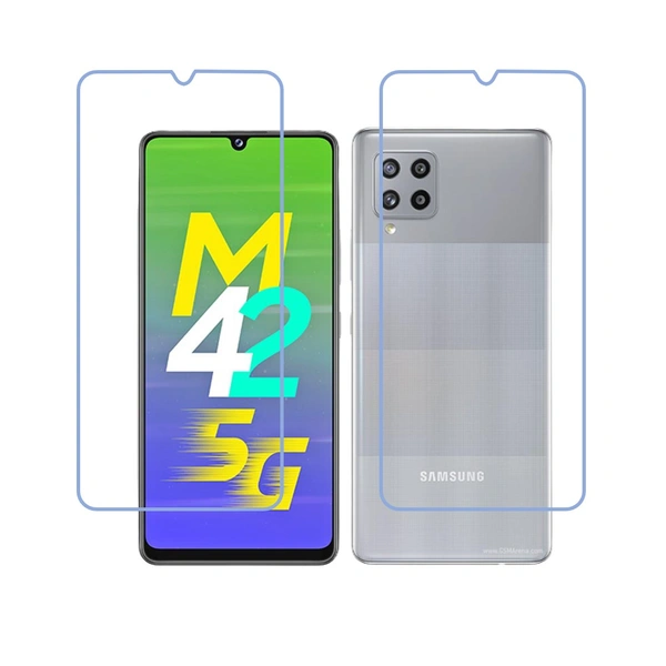 DVTECH® (Pack of 02) 9H Protective Ultra Clear Unbreakable Screen Protector for Samsung Galaxy M42 5G (Not a Tempered glass)