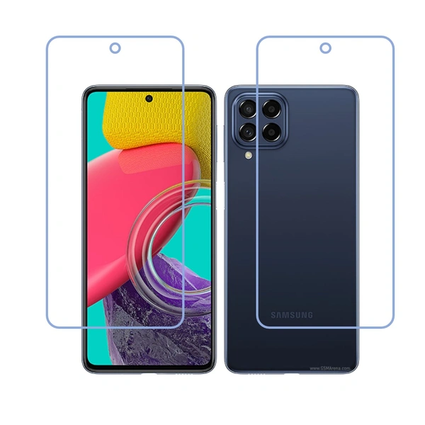 DVTECH® (Pack of 02) 9H Protective Ultra Clear Unbreakable Screen Protector for Samsung Galaxy M53 (Not a Tempered glass)