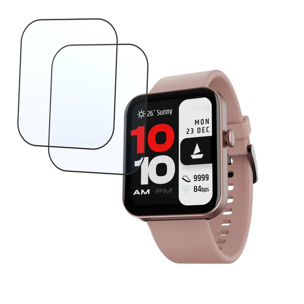 DVTECH® (Pack of 02) Screen Protector for  boAt Wave Leap Call(Not a Tempered glass)