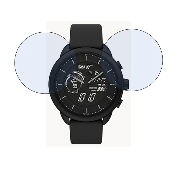 DVTECH® (Pack of 02) Screen Protector for  Fossil Gen 6 Wellness Edition Hybrid Smartwatch(Not a Tempered glass)
