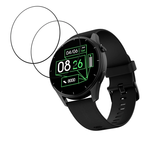 DVTECH® (Pack of 02) Screen Protector for  NoiseFit Crew Smartwatch(Not a Tempered glass)