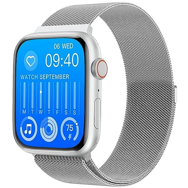 Fire-Boltt Newly Launched Vogue Large 2.05" Display Smart Watch, Always On Display, Wireless Charging