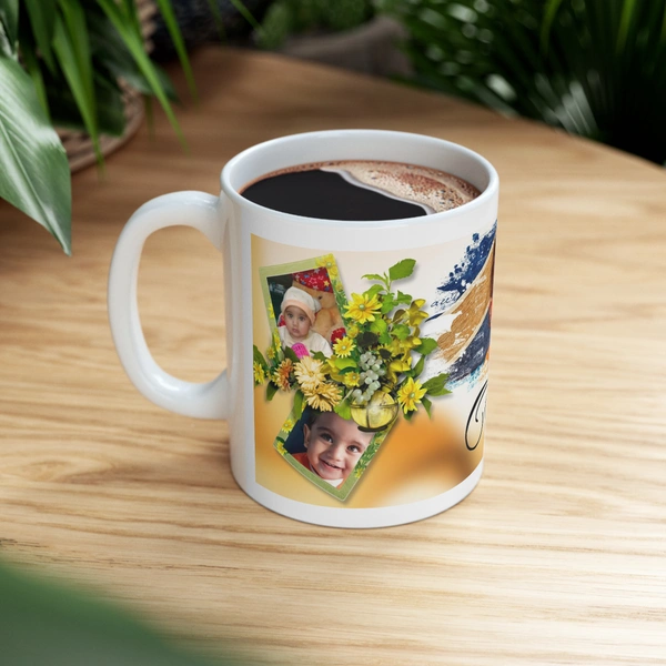 Gift for Father Customized/Personalized Photo Print on Coffee Mug