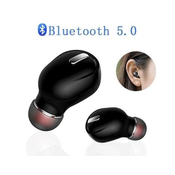 Bluetooth Headset Single-Side Earphones with Long Playback time (White)