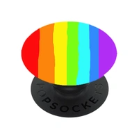 Phone Grip with Expanding Kickstand, Pop Socket for Phone, Multi color, [Strips Pattern]
