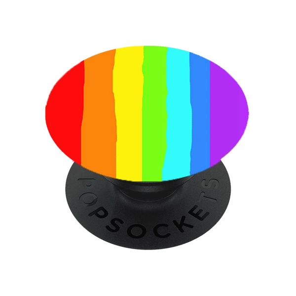 Phone Grip with Expanding Kickstand, Pop Socket for Phone, Multi color, [Strips Pattern]