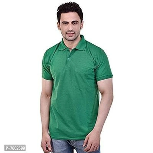 SMAN Men's Polo T-Shirt Regular Fit Half Sleeves with Pocket and Bottom Neck Collar for Casual and Daily Use - XXXL