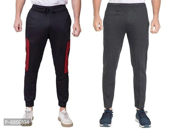 Stylish Fancy Solid Polyester and Cotton Track Pant Combo For Men Pack Of 7 - XXL