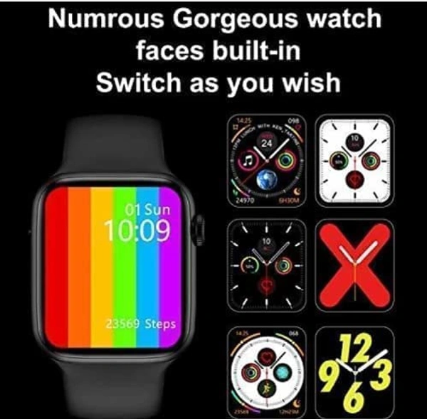T55 Series 7 Smart watch with Bluetooth Calling, Heart Rate Monitor,Fitness Tracker, Multiple Faces 50+, Full Touch Display
