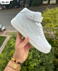 NIKE AIRFORCE MIDANKLE - White, 8