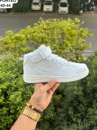 NIKE AIRFORCE MIDANKLE - White, 9