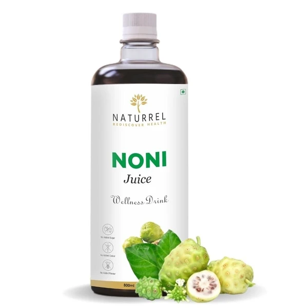 Naturrel NATURREL Noni (6 Herbs) Juice - 1L | Immunity Booster | Natural Detoxifier | Improving Digestion | 100% Pure & Natural Juice | Pack of 1 - 1 Litre (Pack Of 1), 18 Months