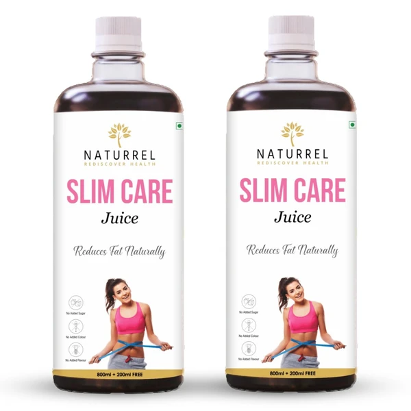 Naturrel NATURREL Fat Loss & Slim Care Juice for Supports Weight Management | Pure & 100% Ayurvedic | No added sugar | Pack of 2- 2L - 2 Litre (Pack Of 2), 24 Months