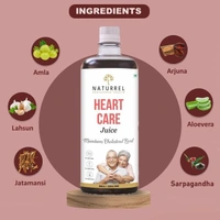 Naturrel Heart Care Juice for Healthy & Stronger Heart | Aids Heart Health & Strengthens Muscles | Maintains Blood Pressure | Control Cholesterol Level | 1L - Pack of 1 - 1 Litre (Pack Of 1)