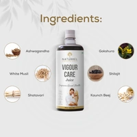 Naturrel Vigour Care Juice Blend of Shilajit, Safed Musli, Shatavari | Immunity Building | Boosts Sexual Stamina Levels | Boosting Testosterone Levels | 1L - Pack of 1 - 1 Litre (Pack Of 1)