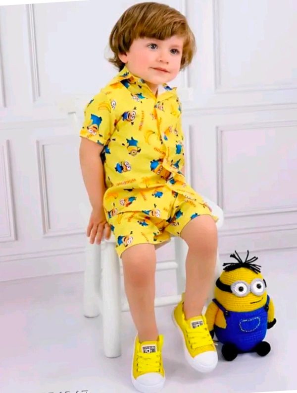 Cool Cool Kids Clothing For Summer - Yellow, M L XL XLL