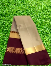 Upstyle  Hathi Design Silk Saree - Free Size