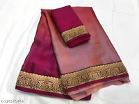 upstyle best selling trending silk saree  - Free size