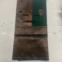 upstyle  Soft Lichi Silk Saree kanjivaram Banarasi Silk Saree With Blouse