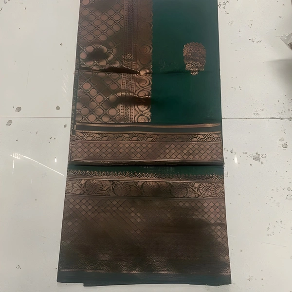 upstyle  Soft Lichi Silk Saree kanjivaram Banarasi Silk Saree With Blouse