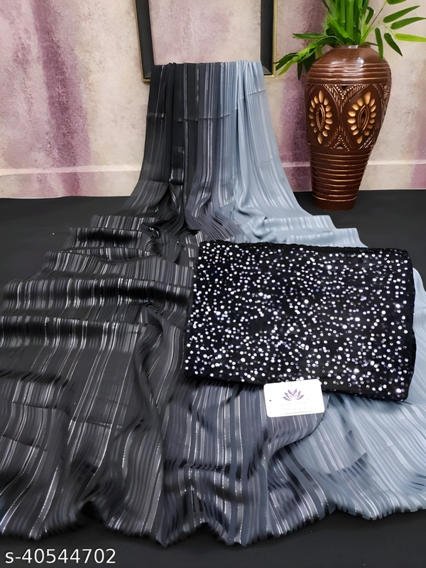 Upstyle Best Abhisarika Voguish Sarees - Fuscous Gray