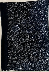 Beautiul Soft Georgette Tassels & Latkans Saree With Blouse - Free size