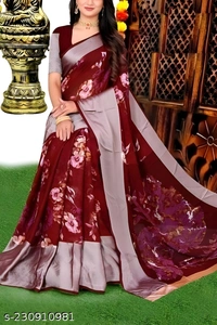 Name:Myra Graceful Sarees Saree Fabric: Chiffon - Free size