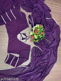 Fancy Jacquard Saree - FREE SIZE