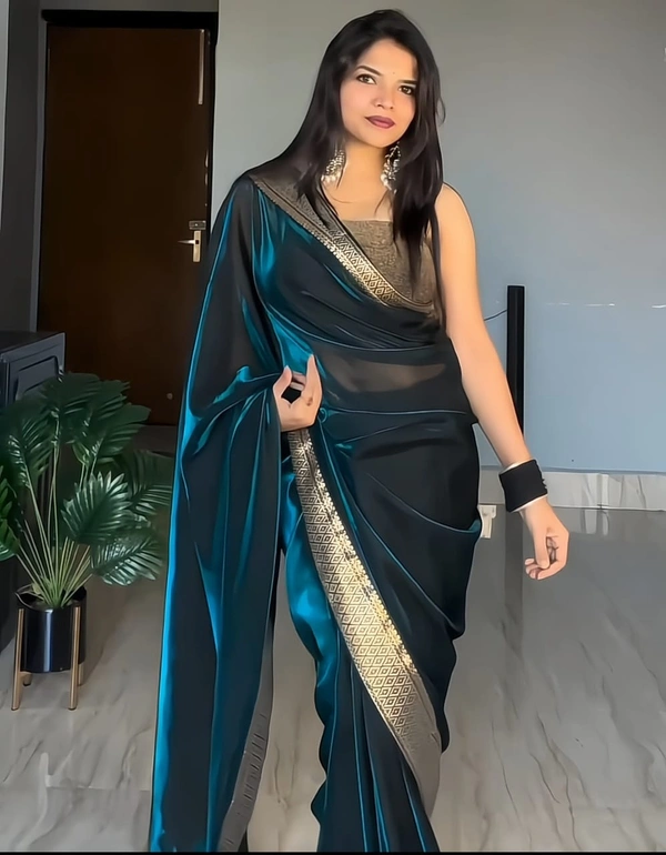 New trending Saree in Dual Shade with Classy Finish ⭐⭐⭐⭐⭐ - FREE, FREE