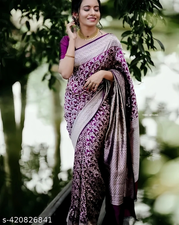 Amiable Wine Soft Silk Saree With Transcendent Blouse Piece - FREE, FREE